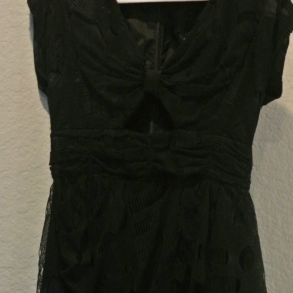 anna sui black dress